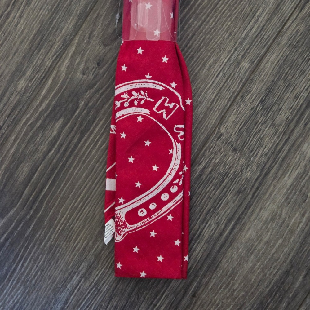 Lee x Kacey Musgraves Bandana with Concho Unisex Cotton Red Navy Western Cowgirl - Picture 9 of 15